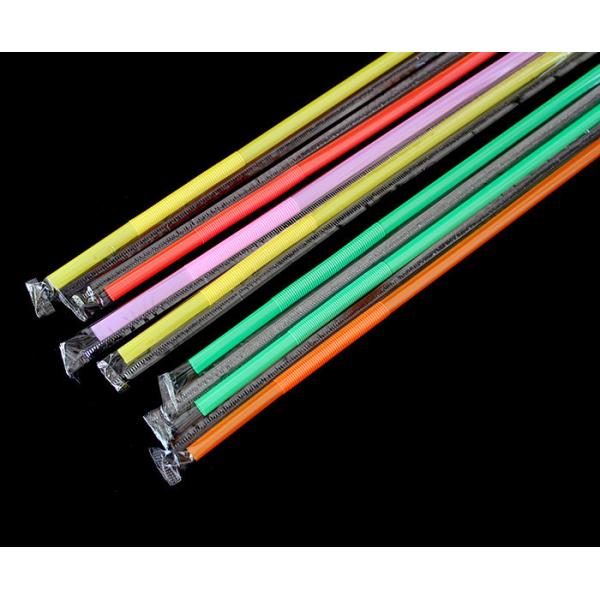 colorful bend plastic drinking straws individual package