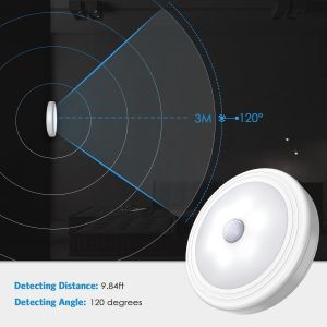 DC3V-6V 6Pcs Led Battery Operated Motion Sensor Cupboard Lights