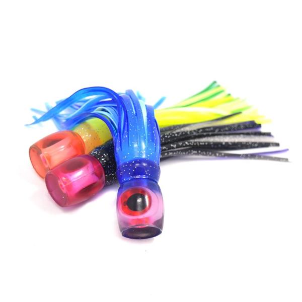 Small size soft head octopus skirt bait sea trolling fishing lure salt water