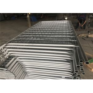 Quality Q235 Steel Temp Fence Panels Galvanized Chain Link Panels For Sporting Events for sale