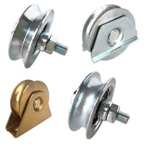 4 Inches Sliding Gate Wheel V Groove With Axle Bolt And Nut