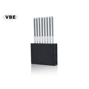 China 8 Bands Cell Phone Signal Jammer Medium Power 1m - 50m Jamming Range on sale