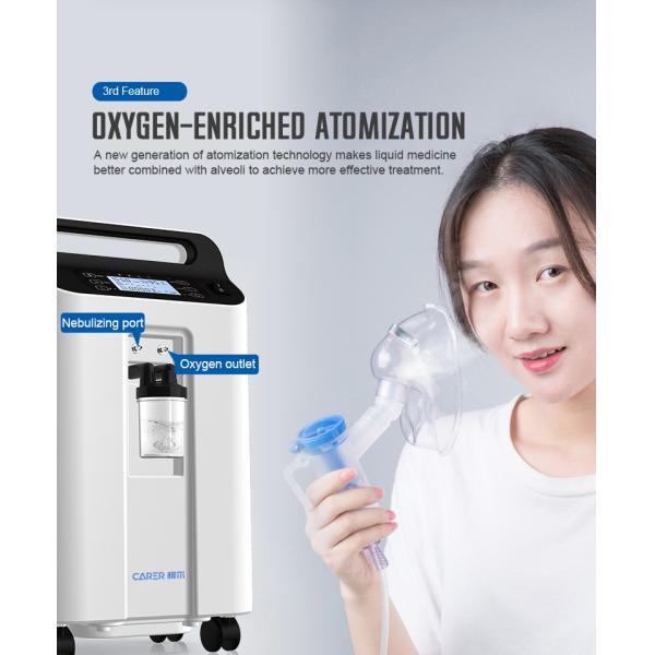 5 Lpm Portable Oxygen Concentrator With Adjustment Button