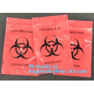 Biodegradable Biohazard Specimen Bag, Biohazard Specimen Transport Bag, Medical