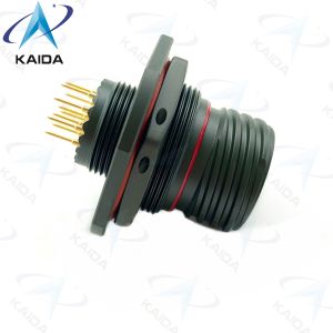 10 male pins Jam nut receptacle for MIL-DTL-38999 Series Ⅲ. D38999/24WC98PCN.PCB