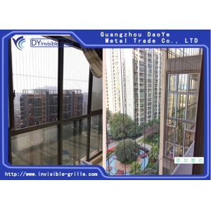 Quality Modern Easy Cleaning Balcony Invisible Grille With Burglar Proof Solution for sale