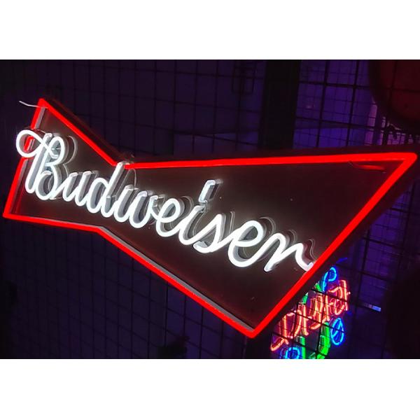 Handmade Budweiser neon light signs for business home bars and game rooms