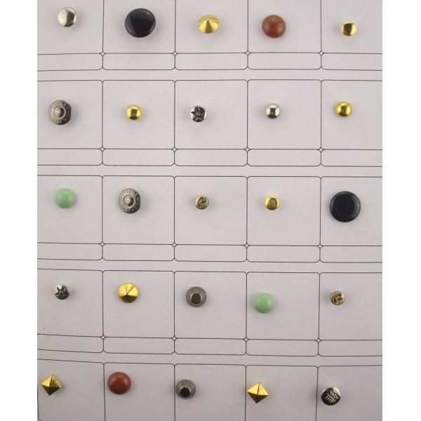 double single cap head metal decorative rivets for shoes bag clothing