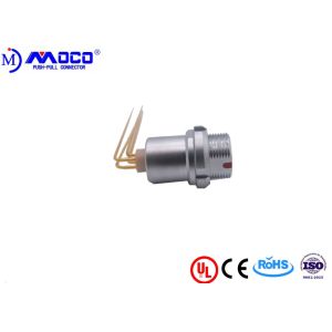 M14 4 Pin Round Power Connector With Elbow Contacts For PCB 100 G Shock