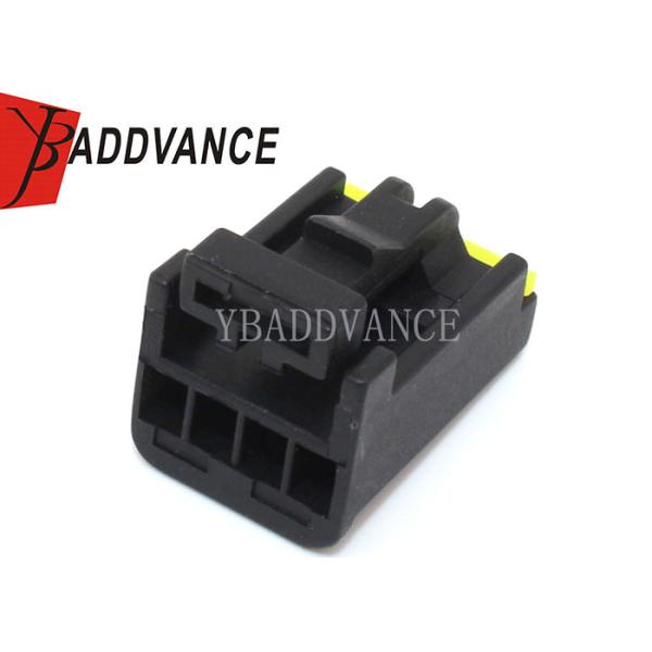 PA Fuel Pump Connector / 4 Pin Female Connector With Yellow Locking , Terminals