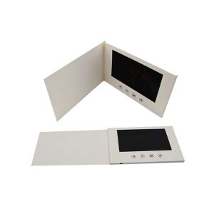 Advertising Invitation Bespoke Video Brochures With Rechargeable Battery