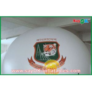 White PVC Advertising Helium Balloon 6M Inflatable For Outdoor Show Event