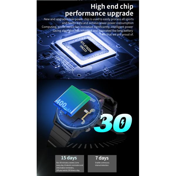 New NX9 Defense Sports Bluetooth Call Smart Watch 1.39 Round Screen Ultra Long Standby