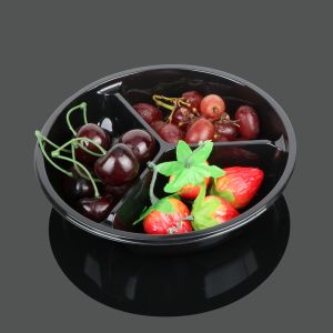 Circular Fruit Container 55mm Plastic Food Tray Packaging
