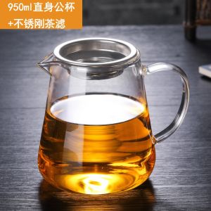 Customized Logo Acceptable 500ML Elegant Square Borosilicate Glass Cup Set with