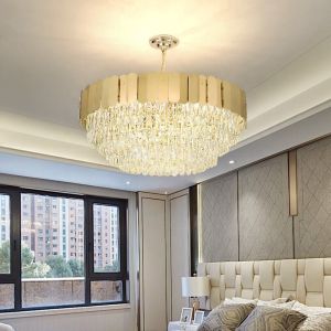 Home Decorative Glass Pendant Light Modern Luxury Ceiling Crystal Chandeliers