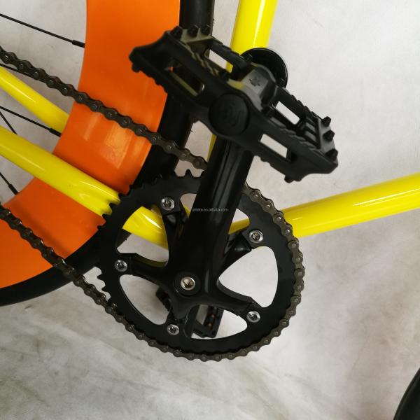 CE Approved 700C 80MM Big Rim Colorful Single Speed Fixed Gear Bike with 1.6m Alloy Stem