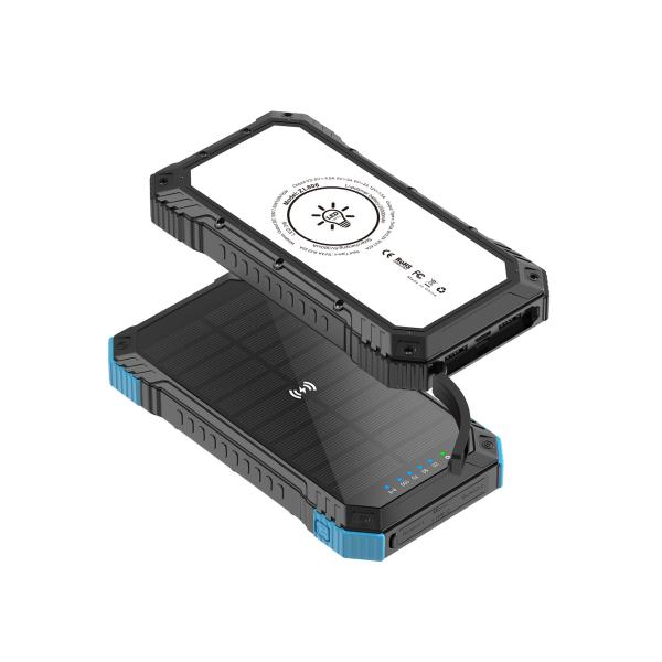 Buy Quick Charge Support 3A Output 22.5W Solar Power Bank for Smartphones 20000mAh at wholesale prices