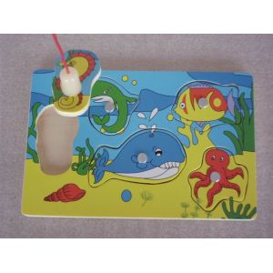 Quality Customized Best Fishing Magnetic Board Toys Best Mind Toddler Wooden Jigsaw Puzzles for sale