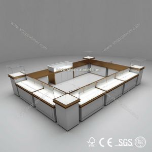 Quality hot sales modern glass jewelry display showcase/jewelry kiosk for sale