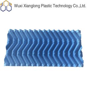 High Efficiency PVC Cooling Tower Plastic Fill S Shape Blue Waste Water