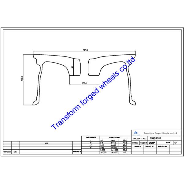 TM199007 19X9 inches forged wheels monoblock wheels blanks Dimple style barrel and rims