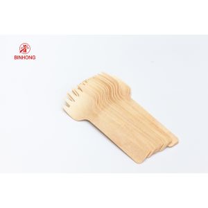 China 160mm Biodegradable Disposable Birch Wood Cutlery Fork on sale