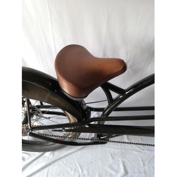 Fat Tire 26" Extended Beach Cruiser Bike with Steel Frame and Disc Brake Technology