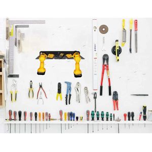 Countertop Wall Mounted Utility Battery Storage Organizer for Workshop Drill