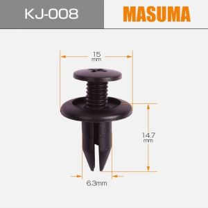 Year 1986-2021 Push Bumper Plastic Clips for Mitsubishi Minica KJ-008 MASUMA