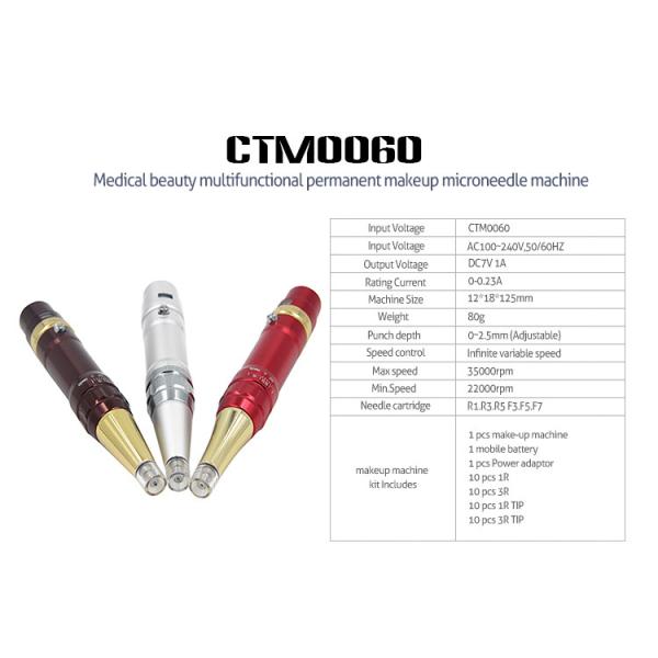 Micropigmentation Pen Permanent Makeup Machine Kit Digital Eyebrow Tattoo