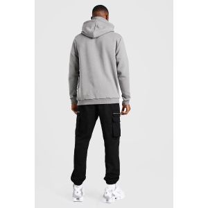 OEM 65% Cotton Streetwear Pullover Hoodies Embroidery With Facemask