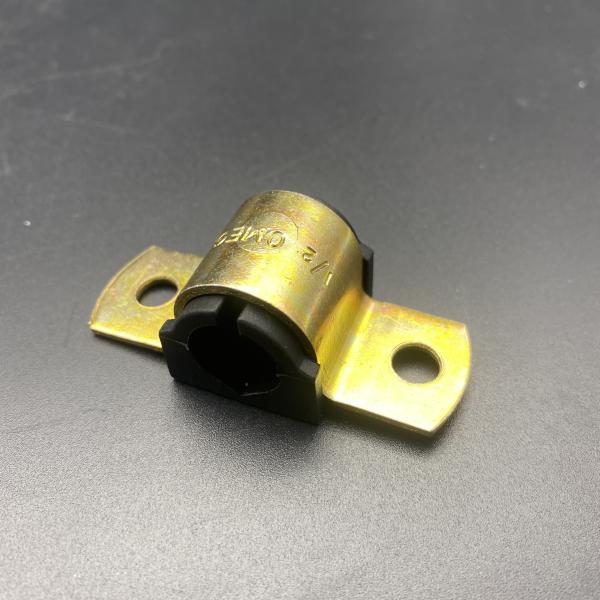 Buy Electrical Zinc Two Hole Omega Cushion Pipe Clamps at wholesale prices