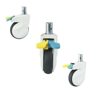 198lbs Loading 125mm Medical Casters With Ab Lock