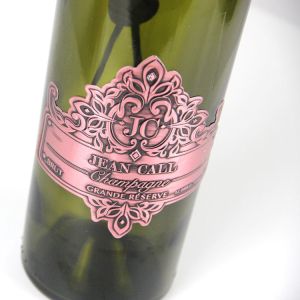 Elegant Personalised Wine Stickers Printing Embossed Copper Aluminum