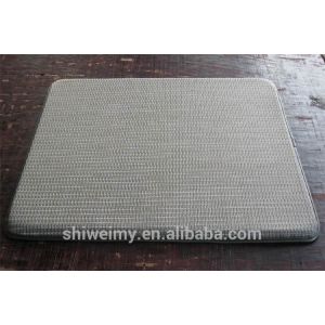 Plain gray pvc top with NBR foam kitchen stand mat
