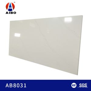 Artificial Polished White 3200*1600MM Calacatta Quartz Stone
