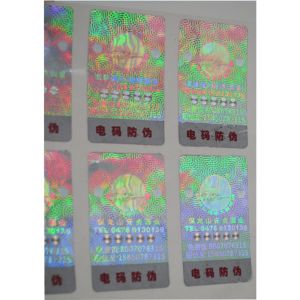 Matte Lamination Tamper Evident Security Labels , Transparent Holographic