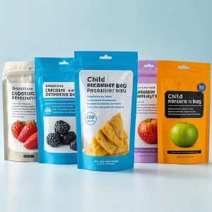 Budget-Friendly Custom Child Resistant Mylar Bags Multi-Layer Barrier For Snacks