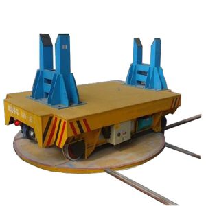 Remote Control Material Transfer Cart , Automated Rotating Motorized Platform