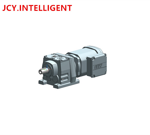 230V-400V Helical Inline Gearmotor Custom AC Gearmotors R37 DRS71M4/TF Blue Gray