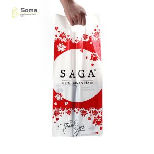 HDPE Custom Die Cut Handle Printed Plastic Bag