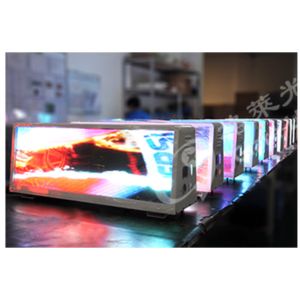 3 In 1 LED Type P5 On Car Top Advertising Taxi Roof LED Display 5000nits