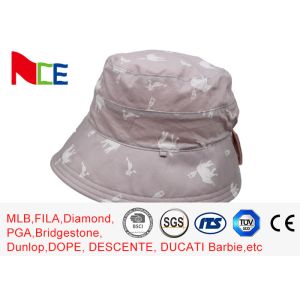 Customized Printing Pink Sun Block Sunshade Adult Female Bucket Hat