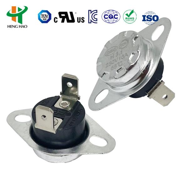 KSD301 Bimetal Thermostat with 100000 Cycles 250V 16A and 0-250℃ Temperature
