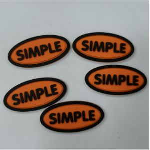 3M Reflective Embossed Custom Sew On Logo Patches Silicone Badge