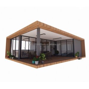 Modern Design Prefabricated Wooden Container House Expandable Office with Steel