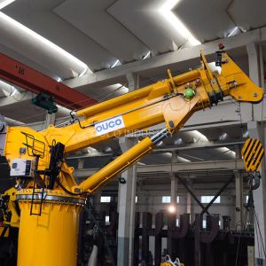 8T15M Telescopic Boom Crane Electric Hydraulic Marine