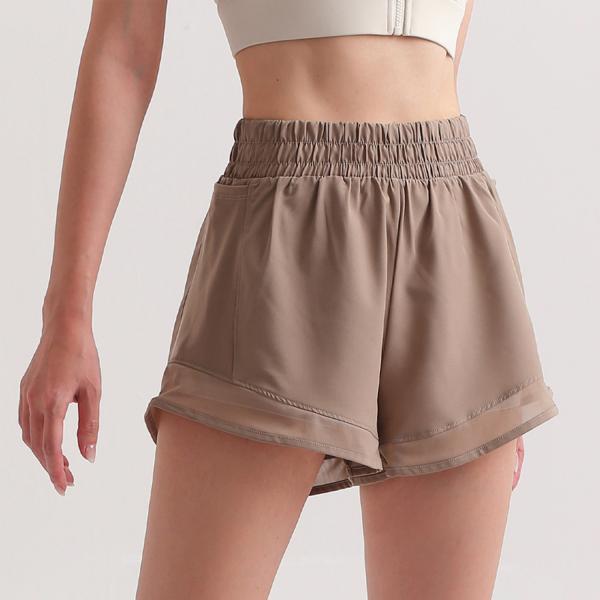 Women'S Mid Rise Running Shorts Antibacterial Liner Stretch Waist Athletic