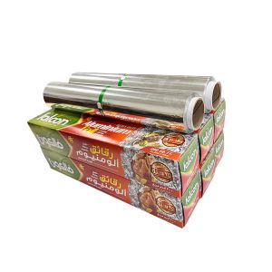 Customized Logo and Thickness Heavy Duty Aluminum Foil Paper Roll for Food